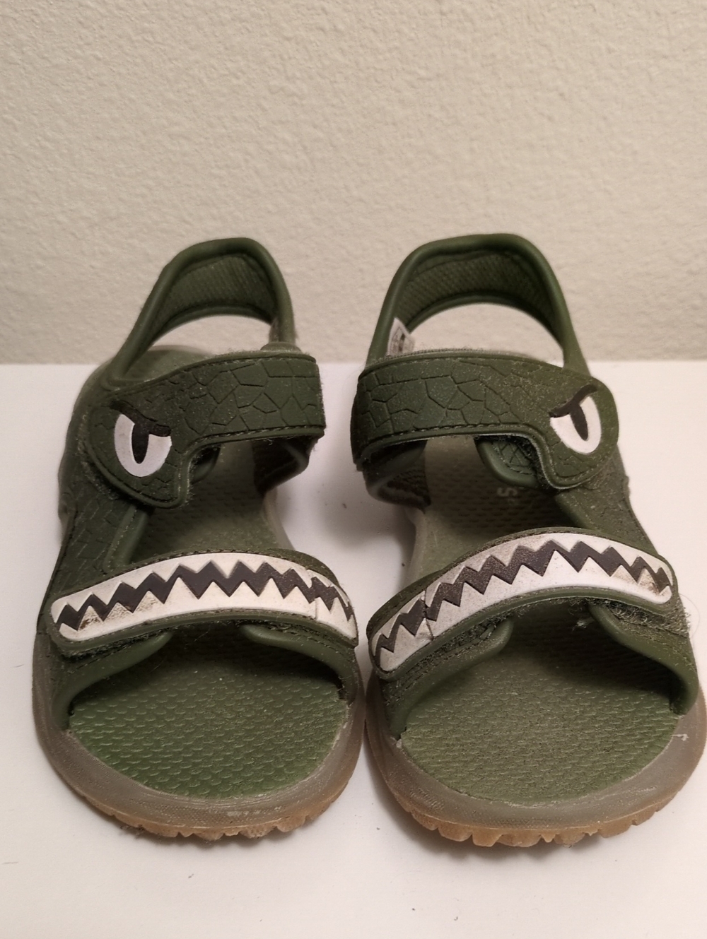 Kids Olive Green Monster Sandals - Unbranded